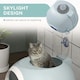 image 3 of PawHut Futuristic Capsule-Shaped Cat Litter Box w/ 2 Doors Scoop Drawer Blue