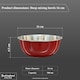 image 2 of Buckingham Stainless Steel Deep Mixing Bowl 16 cm, Red