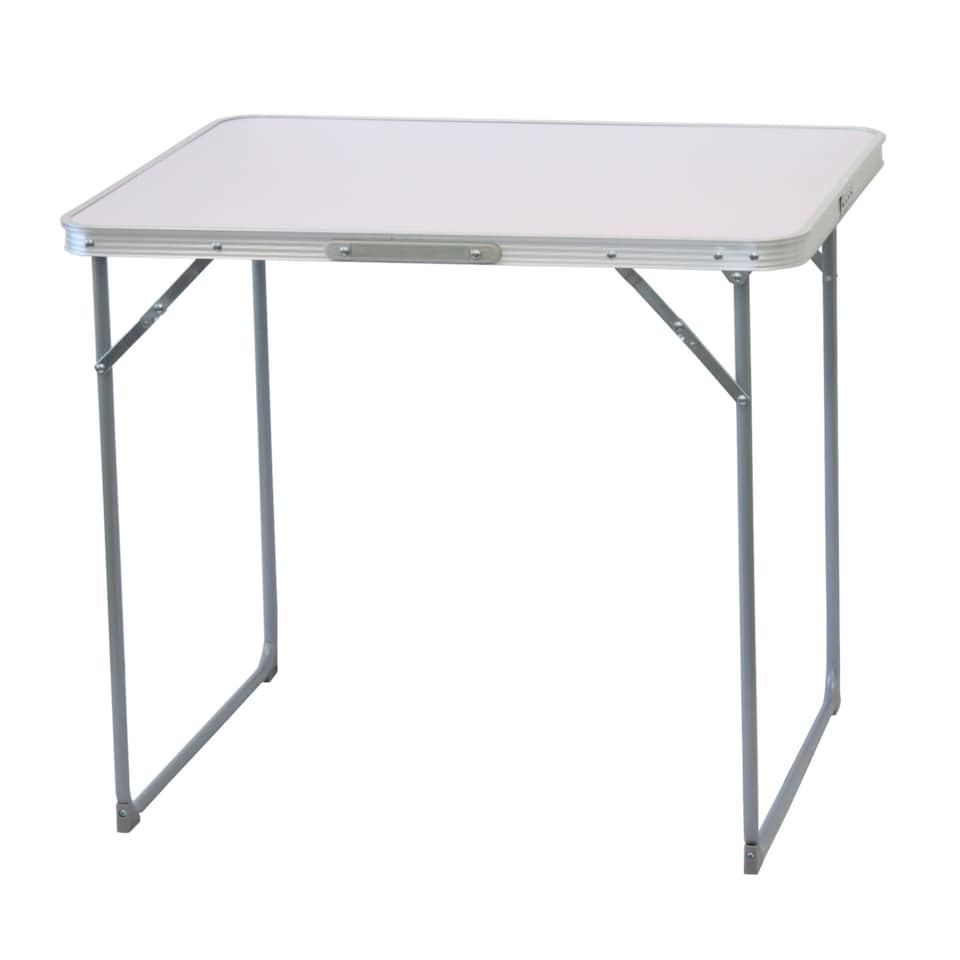 image 1 of 80cm Portable Folding Outdoor Camping Kitchen Work Top Table | White