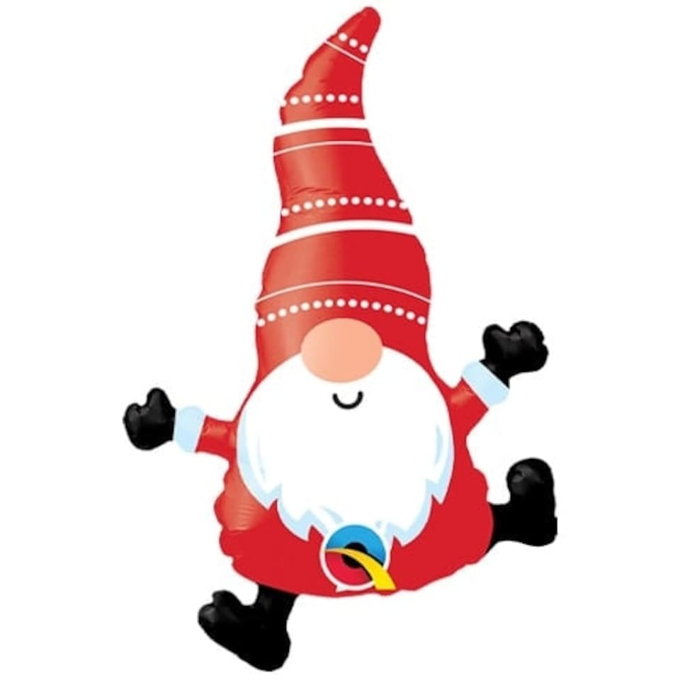 Mini Christmas Gonk Air Fill Foil Qualatex Balloon 35cm / 14 in