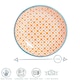 image 3 of Nicola Spring Hand-Printed Sauce Dishes - 10cm - Orange - Pack of 3 Orange