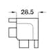 image 2 of FittingsCo, Gola J Internal Corner Connector for Handleless Kitchen Profiles, Black Anodised