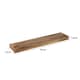 image 2 of Levede 2PC Wall Mounted Floating Shelves Wooden Display Storage 23.5IN 61CM | Brown | Medium