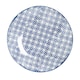 image 4 of Nicola Spring Hand-Printed Side Plates - 18cm - Navy - Pack of 6 Blue
