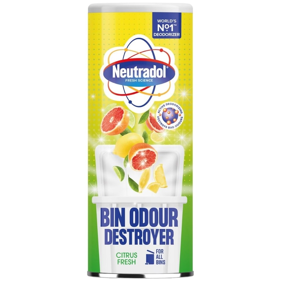 image 1 of Neutradol Odour Destroyer Dustbin Powder Citrus Fresh 350g