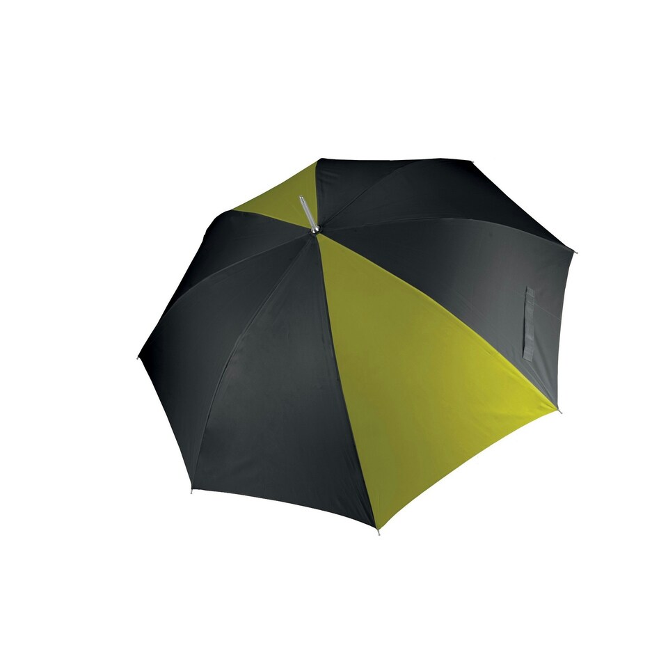 Kimood Unisex Auto Opening Golf Umbrella - Black/ Burnt Lime - One Size