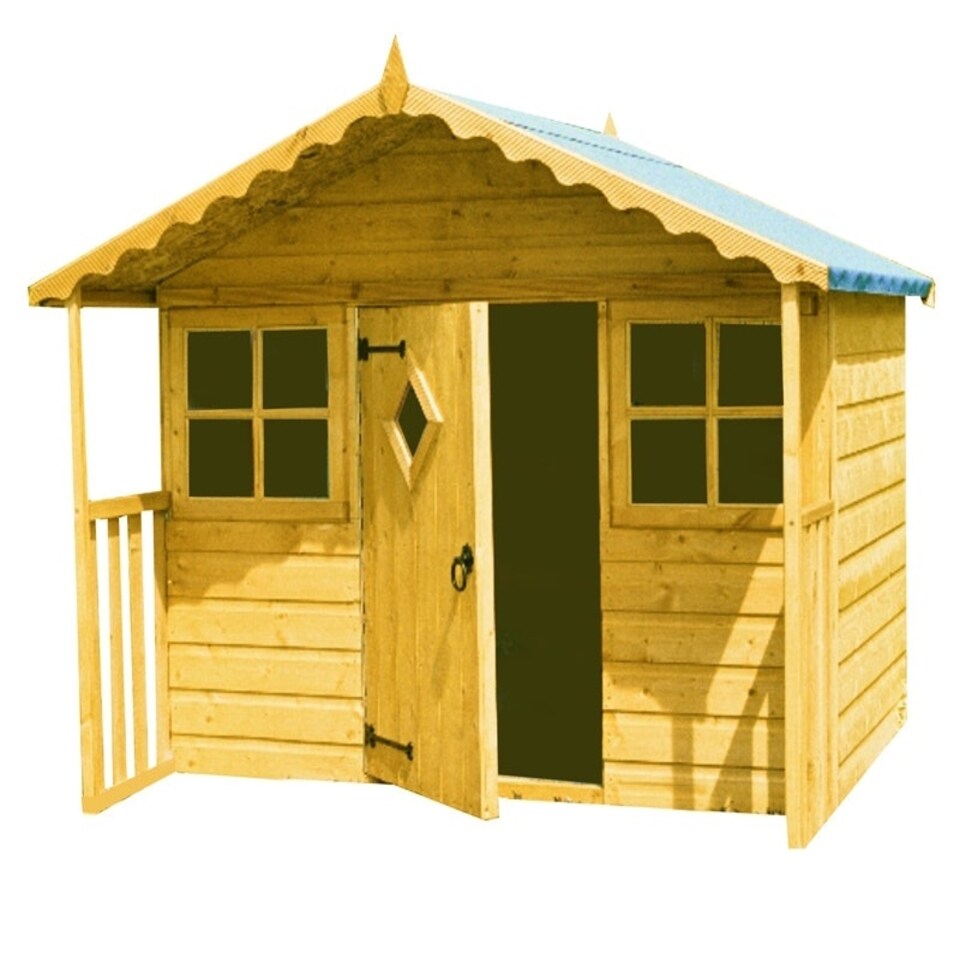 image 1 of Cubby Playhouse Kid's Wendy House Brown