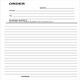 image 2 of Duplicate Order Book 8.25"x5" (210 x 127mm)