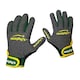 image 3 of Murphys Unisex Adult Contrast Gaelic Gloves - Grey/Green/Yellow - XL