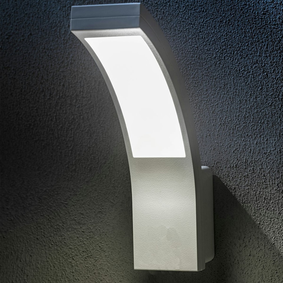 image 1 of CGC PARIS White LED Curved Outdoor Wall Light White