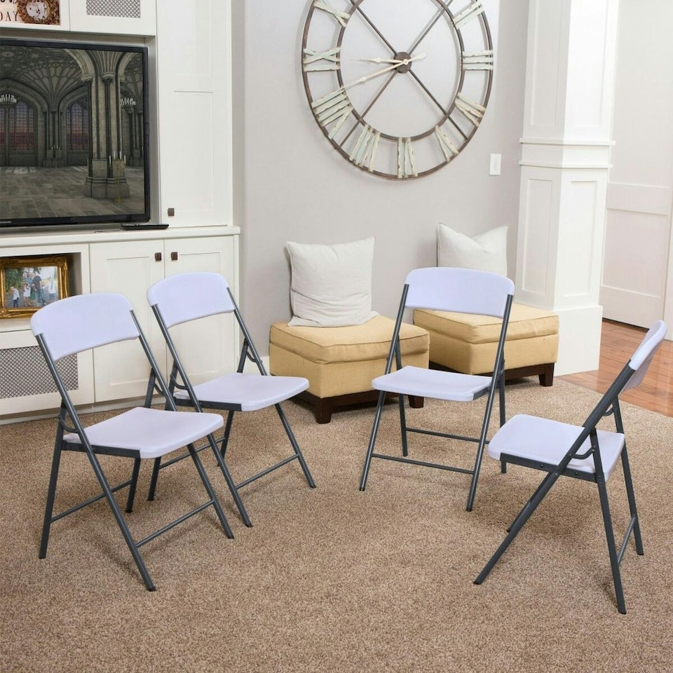 image 1 of Folding Chair Lifetime White 47 x 84,5 x 48 cm (6 Units) N/A