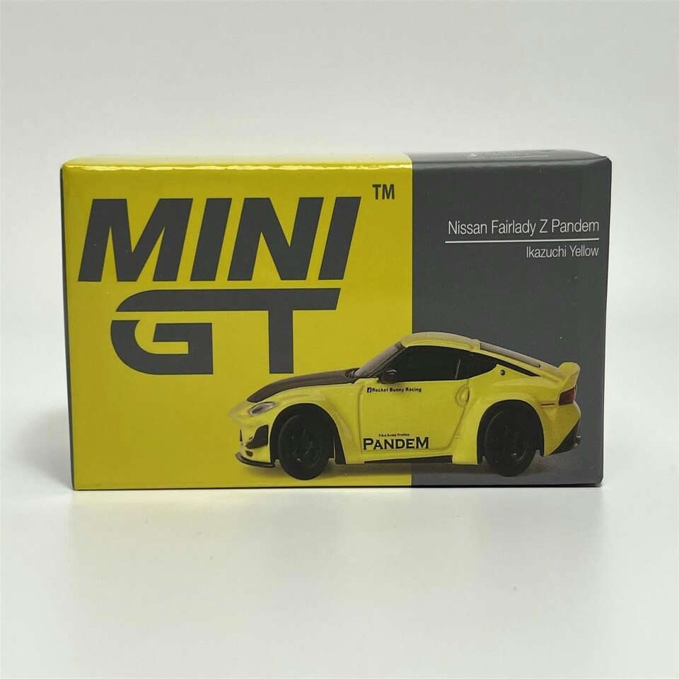 image 1 of Nissan Z Pandem Ikazuchi Yellow RHD 1:64 Mini GT MGT00752R