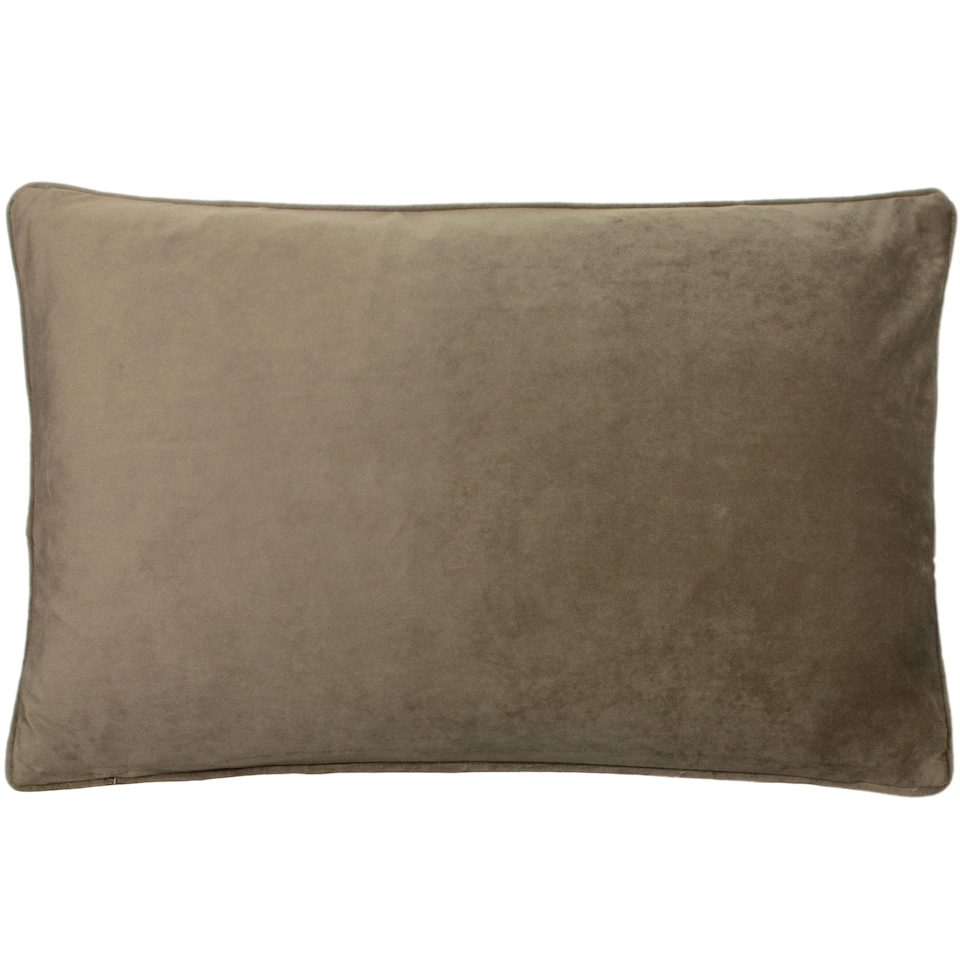 image 1 of Paoletti Python Snakeskin Print Velvet Cushion, Champagne, 40 x 60cm
