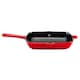 image 9 of Cooks Professional 2 Piece Cast Iron Frying Pan & Skillet Set with Enamel Interior - Oven Safe & All Hob Compatible | Red | Red