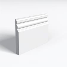 Pack of 15 (Total 15 Units) - Moisture Resistant MDF Primed Edwardian Skirting Board - 25mm (T) x 194mm (H) x 3050mm (L)