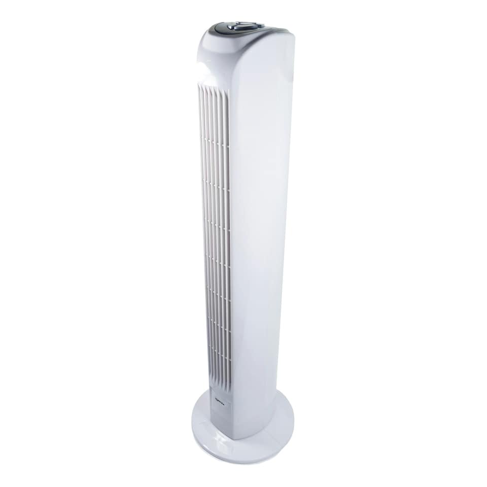 image 1 of Igenix DF0035T Tower Fan, Oscillating, 7.5 Hour Timer, 29 Inch, White