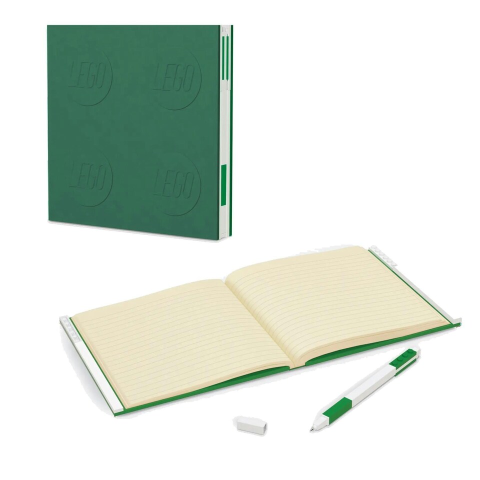 LEGO 2.0 Locking Notebook & Gel Pen - Green LEG52443