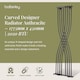 image 2 of Curved Designer Radiator 2020 BTU Anthracite 1775mm x 450mm | Grey | Anthracite | 1