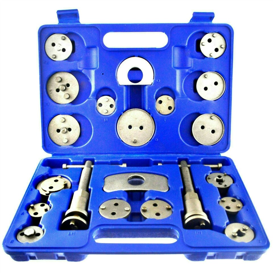image 1 of 21pc Left and Right Hand Brake Calliper Piston Wind Back Tool Kit AU019
