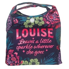 History & Heraldry Personalised Sparkle Reusable Foldable Shopper Bag - Louise Multi