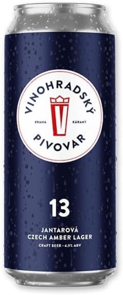Vinohradsky Pivovar 13 Jantarova Czech Amber Lager 12 x 500ml