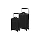 image 1 of IT Luggage Atmospheric Black 2pc Suitcase Set Black