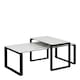 image 1 of Katrine Ceramic Coffee Table Set with Marble Effect Top
