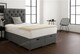 image 1 of Charcoal Grey Linen 3ft Single  Ottoman Divan Foot Lift Open Bed Set Headboard With Memory Mattress