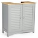 image 1 of VonHaus Shrewsbury Grey Under Sink Bathroom Cabinet