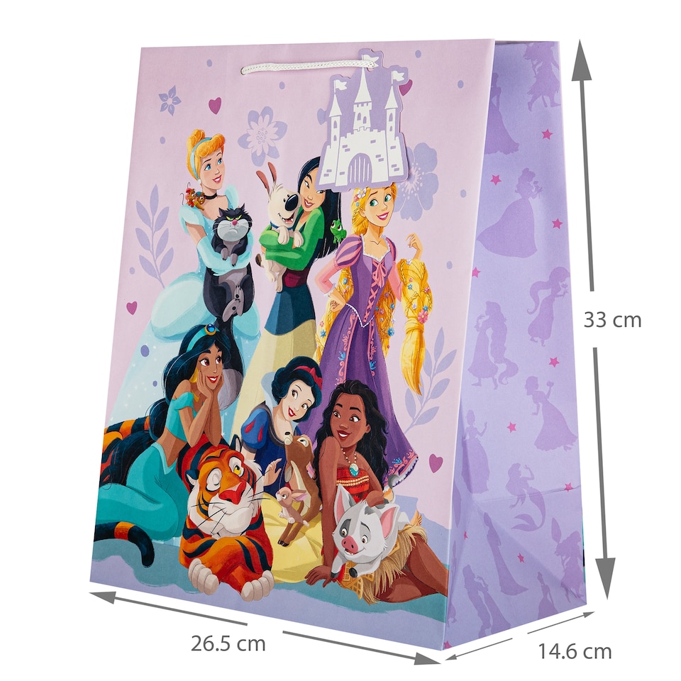 image 1 of Hallmark Pack Of 3 Large Gift Bags - Disney Princesses Design