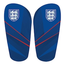 England FA Slip-In Shin Guards - Blue/White/Red - 7-9 Years