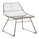 image 2 of Interioirs by Premier Small Bronze Metal Wire Chair, Sturdy Metal Chair for Kitchen, Outdoor Tapered Metal Chair for Patio, Lawn