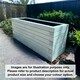 image 2 of Norfolk Planter (Painted Wooden Planter - Choice of Colours Available) - L150 x W30 x H50 cm Brown