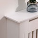 image 7 of Medium White Wooden Slatted Grill Radiator Cover MDF Cabinet