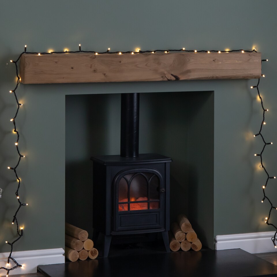 image 1 of 24m Set of 300 Connectable String Lights with Warm White LEDs