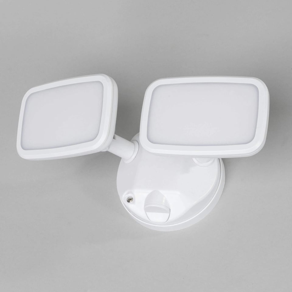 image 1 of BHS Twin Wilson Outdoor Flood Light, White
