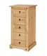 image 5 of Corona 5 Drawer Narrow Chest of Drawers Tallboy Mexican Solid Pine