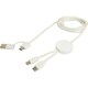 image 3 of Citala Recycled ABS Plastic 5 in 1 Charging Cable - White - One Size