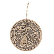 Something Different Midnight Hare Terracotta Plaque - Bronze - One Size