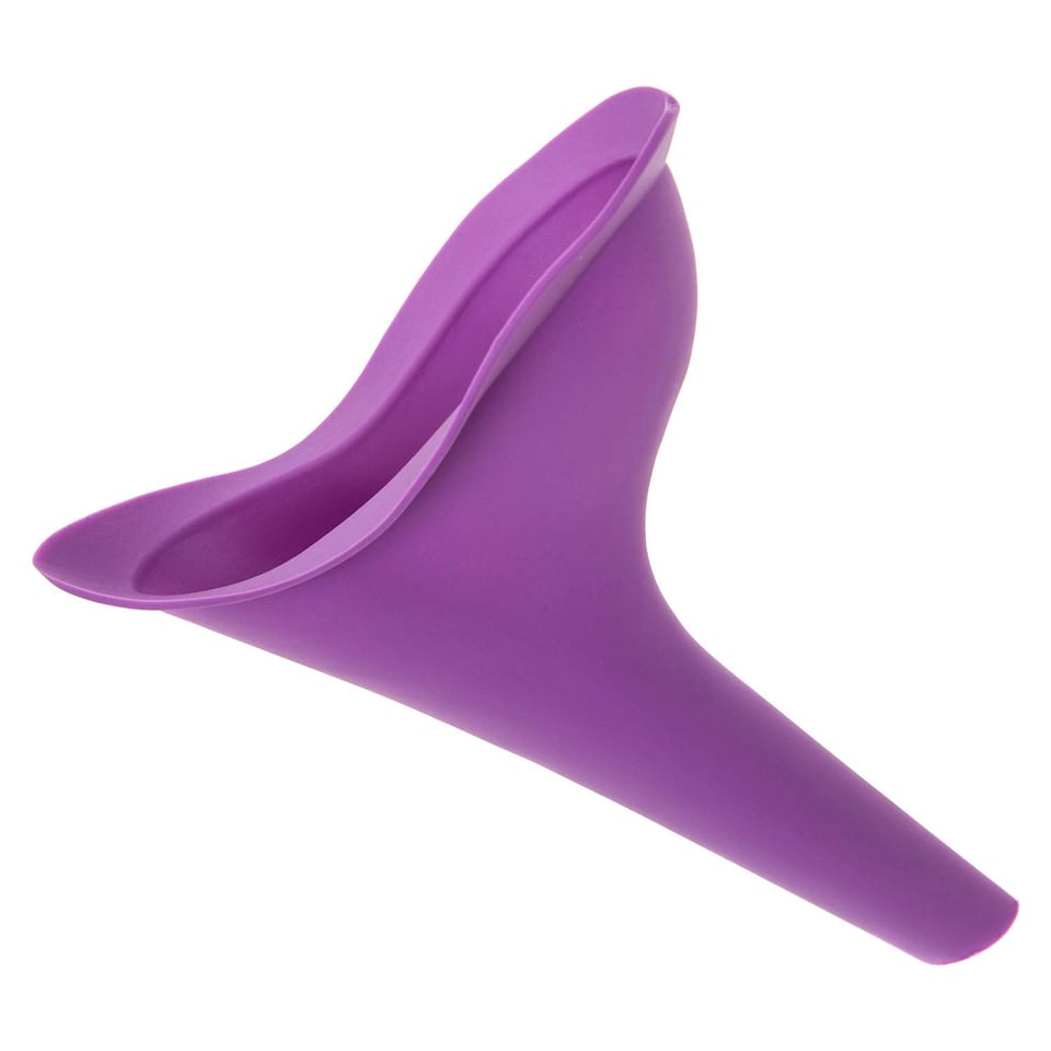 vfm-estore Female Portable Urinal - Soft, Flexible, Compact, Purple