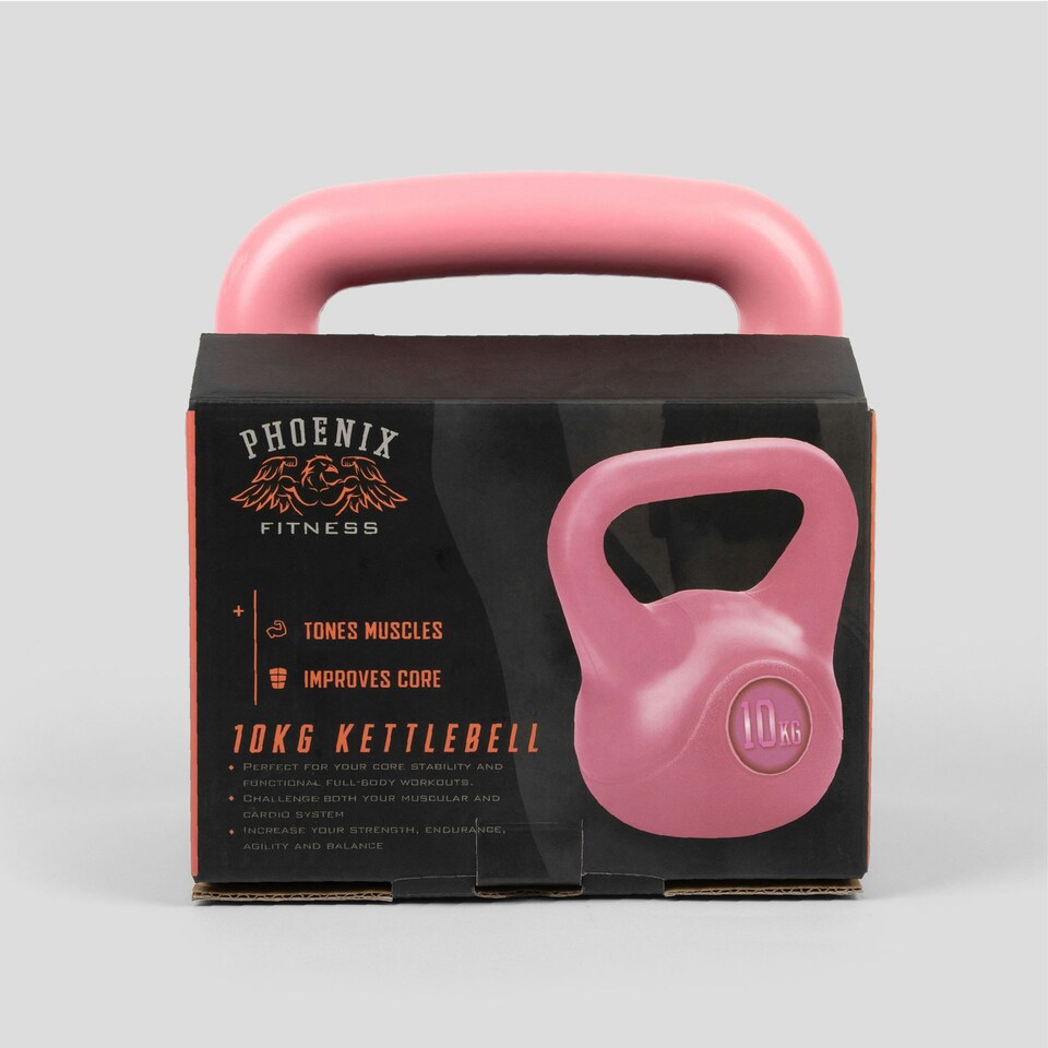 image 1 of Phoenix Fitness Pink Kettlebell 10KG