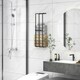 image 5 of HOMCOM Metal Towel Rack Wall Mounted, 3 Bar Towel Rail for Bathroom, Black