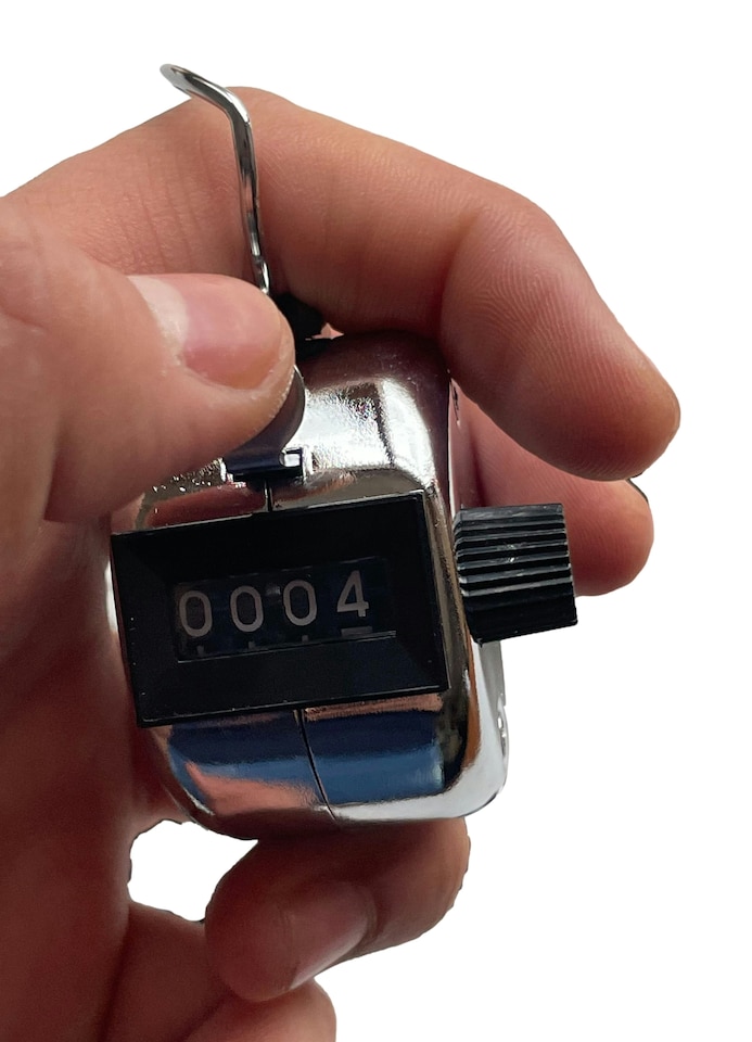 image 1 of Pack of 6 Janrax Metal Hand Tally Counters