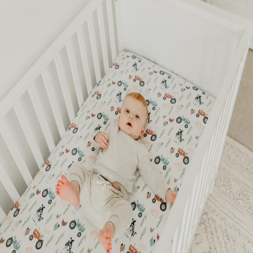 image 1 of Copper Pearl Premium Elasticised Cot Sheet Jo