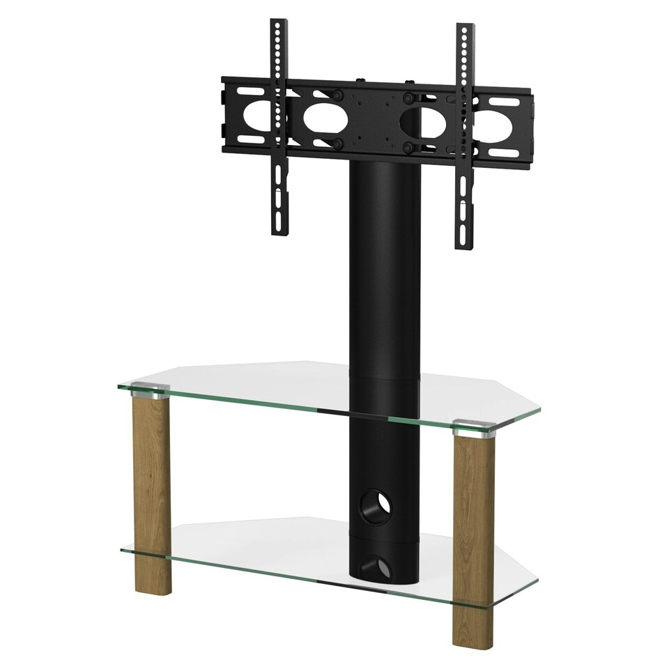 image 1 of Century cantilever TV-Stand in light oak | Brown | Light Oak | One Size | 53