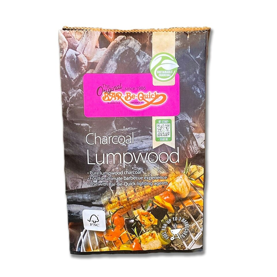 image 1 of Bar Be Quick Lumpwood Charcoal - 4 x 2.7kg Bags