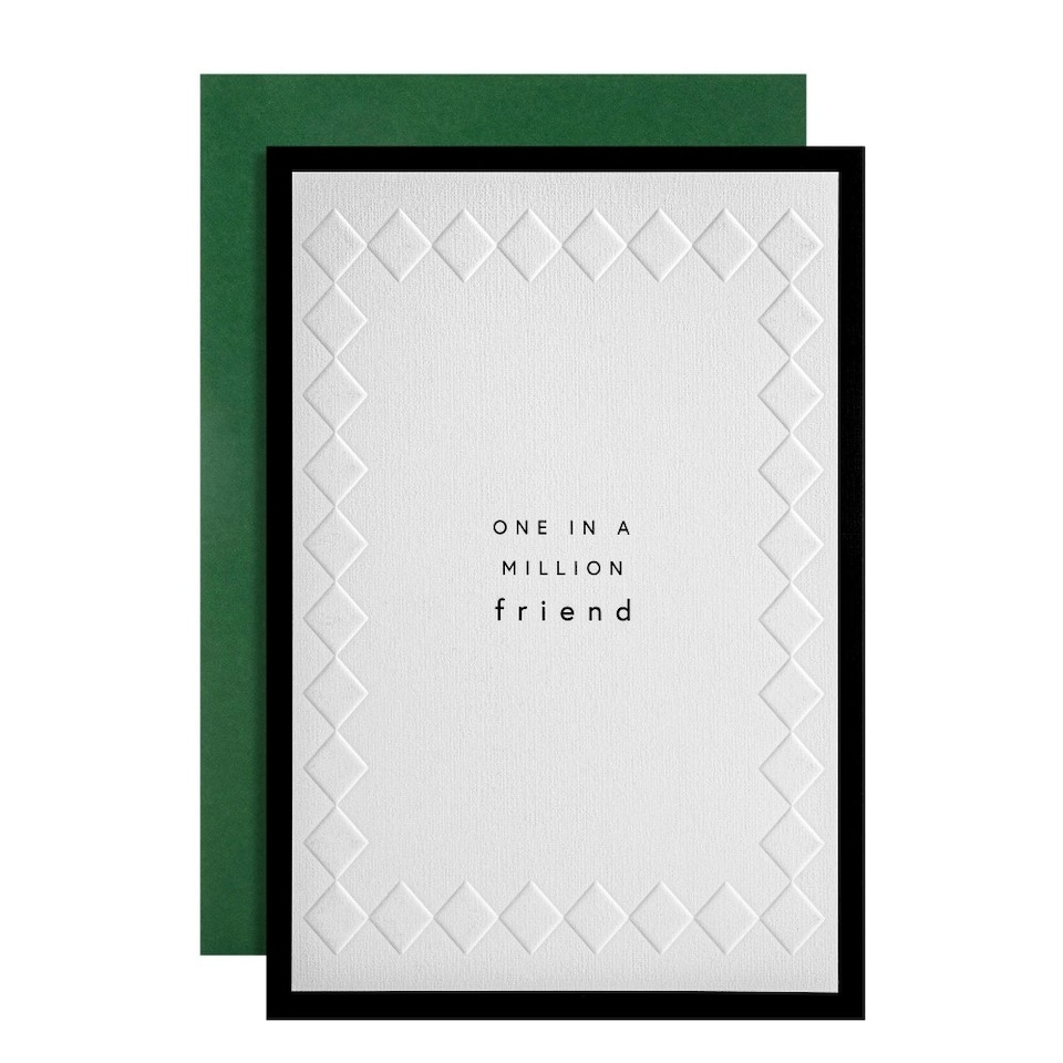 image 1 of Memento Luxe Premium Thank You Card for Friend with Mini Card, Keepsake
