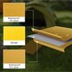 image 4 of Outsunny Self-Inflating Single Sleeping Pad Air Bed with Carry Bag, Khaki