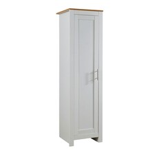 Wardrobe 1 Door Hanging Rail Wood Bedroom Furniture Storage Unit White
