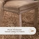 image 9 of Romsey Set of 2 Modern Velvet Dining Chairs with Knocker Ring